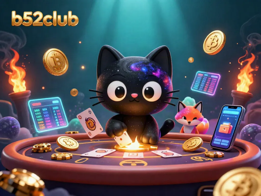Engage in thrilling gameplay at b52club with a cosmic casino scene full of excitement.